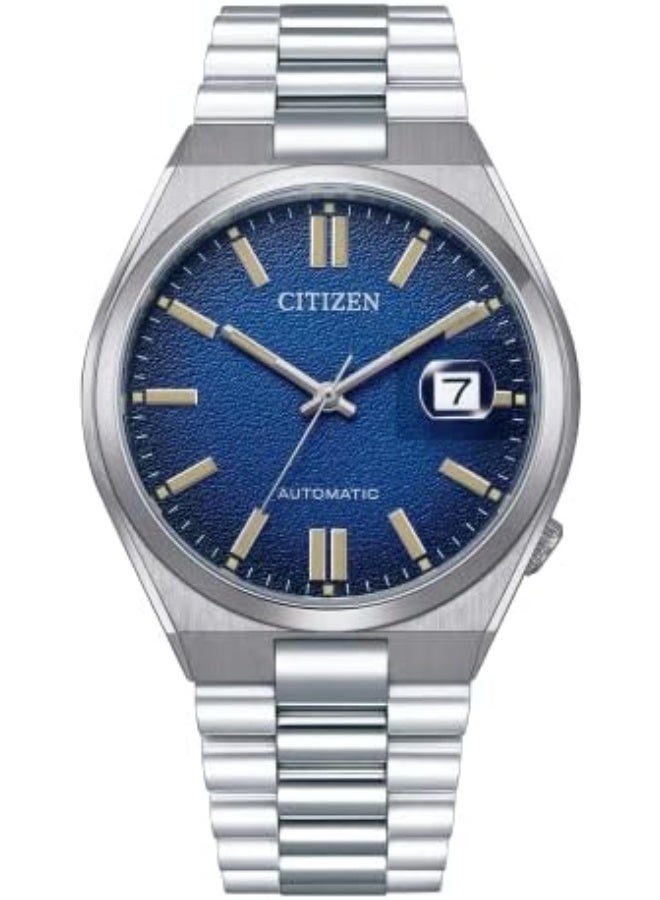 سيتيزن ساعة سيتيزن تسويوسا ميكانيكية من زجاج الياقوت كامي باللون الأزرق NJ0151-88L - Image 1