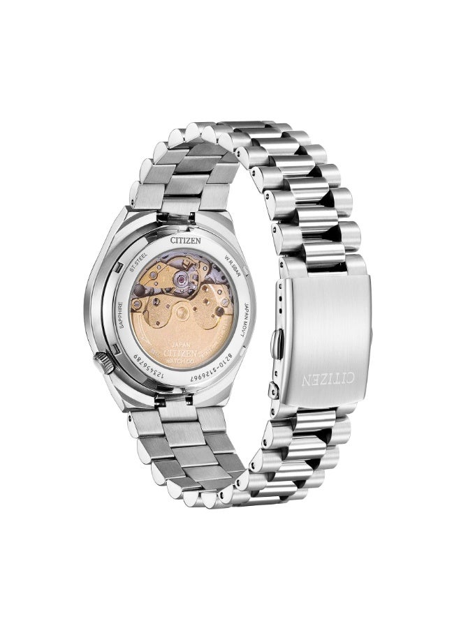 سيتيزن ساعة سيتيزن تسويوسا ميكانيكية من زجاج الياقوت كامي باللون الأزرق NJ0151-88L - Image 2