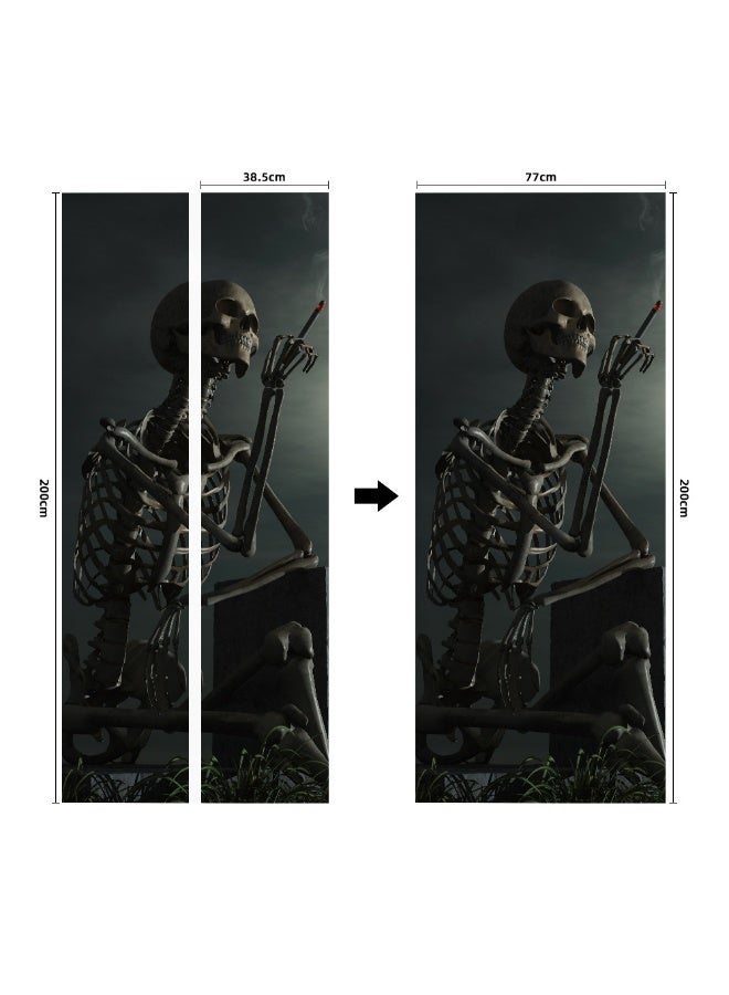 NIBEMINENT Eco-Friendly 3D Door Sticker - High-Definition Self-Adhesive Halloween Door Decal