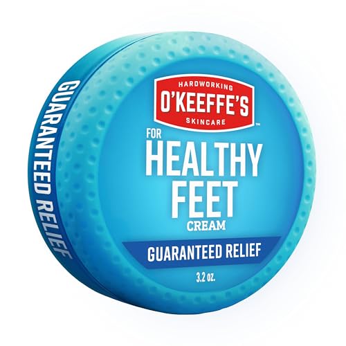 OKeeffes for Healthy Feet Foot Cream 32 oz Jar 1 Pack Guaranteed Relief for Extremely Cracked Dry Feet Repairing Skincare Instantly Boosts and Retains Moisture Levels
