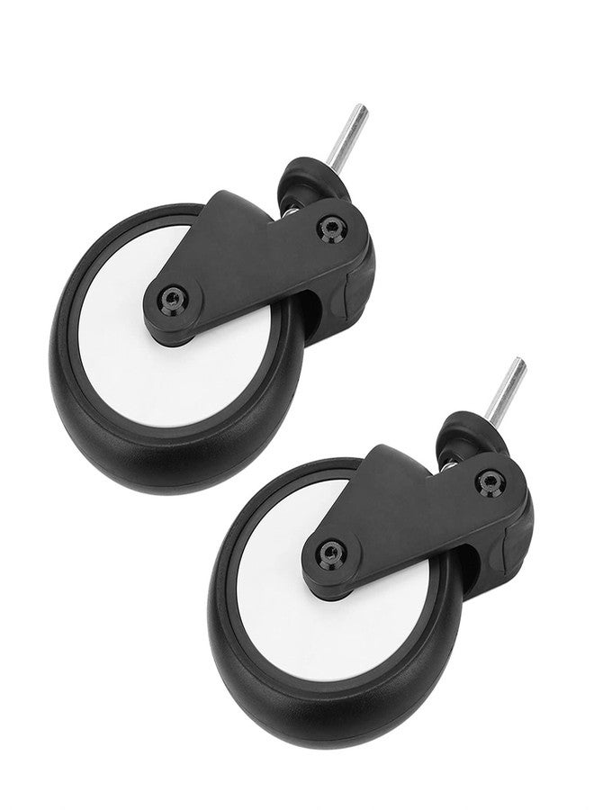 Keenso عجلات عربة الأطفال - ملحق لعجلات العربة، مجموعة عجلات مطاطية لمقعد السيارة وعربة الأطفال، عجلات عربة الأطفال للاستبدال (زوج من العجلات الأمامية) - Image 5