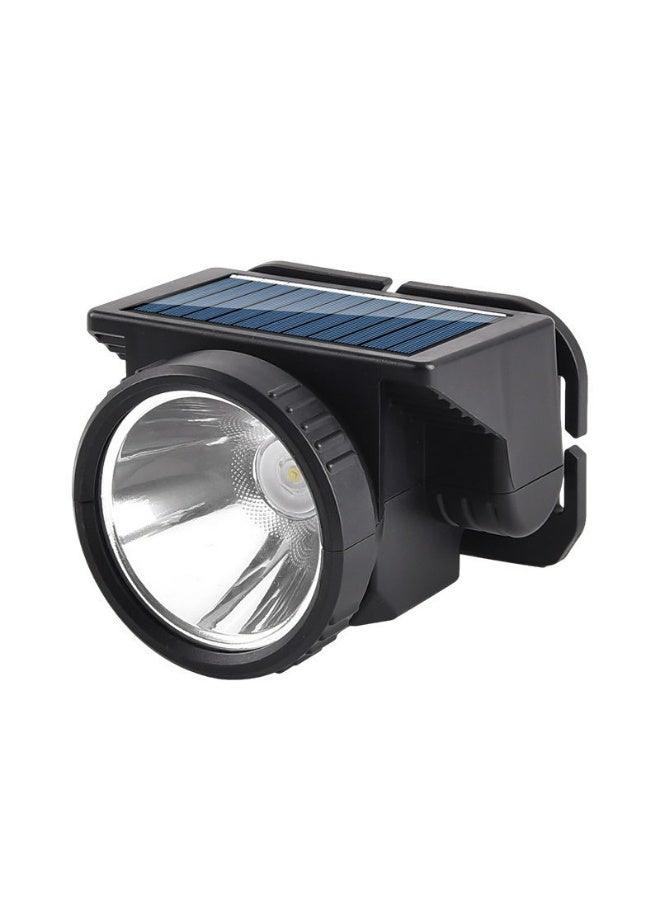 بروماس مصباح رأس LED متعدد الوظائف يعمل بالطاقة الشمسية WH-9958B - ضوء أحمر وأبيض، مصباح رأس مقاوم للماء وقابل لإعادة الشحن للتخييم والطوارئ - Image 1