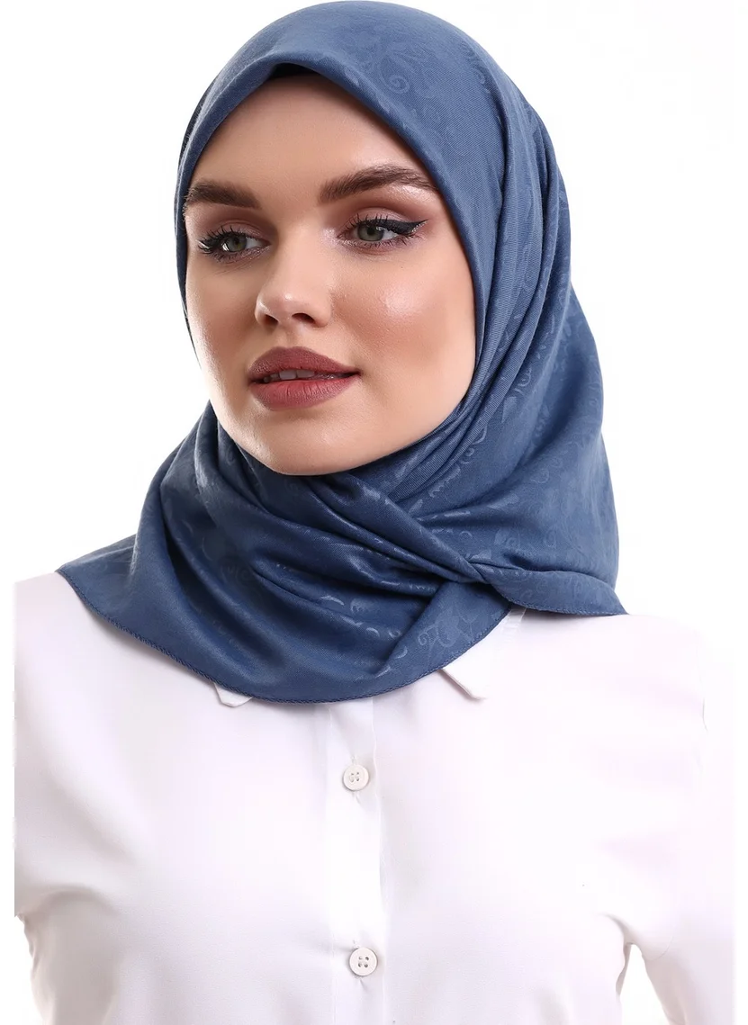 İhvan Online Kofra Patterned Head Scarf - Blue