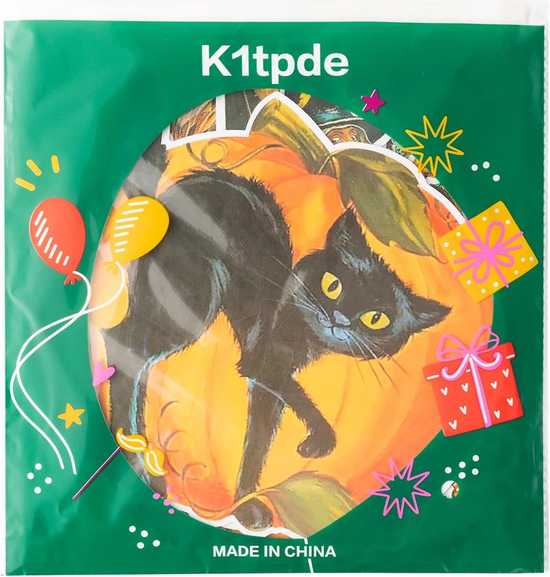 K1tpde 12PCS Vintage Cutout Home Decoration, Pumpkin Witch Cutout, Large Size Halloween Cutouts, Retro Cut-Outs, Trick or Treat Party Decorations - Image 5