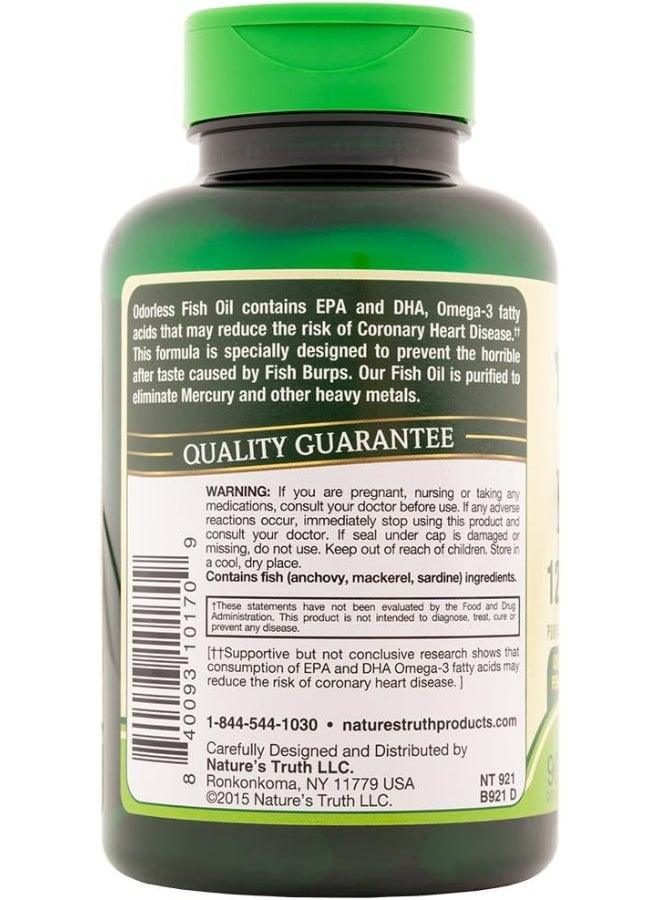 نايتشورز تروث كبسولات زيت السمك Nature's Truth 1200 مجم، 90 كبسولة - Image 3