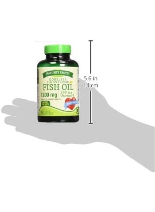 نايتشورز تروث كبسولات زيت السمك Nature's Truth 1200 مجم، 90 كبسولة - Image 4