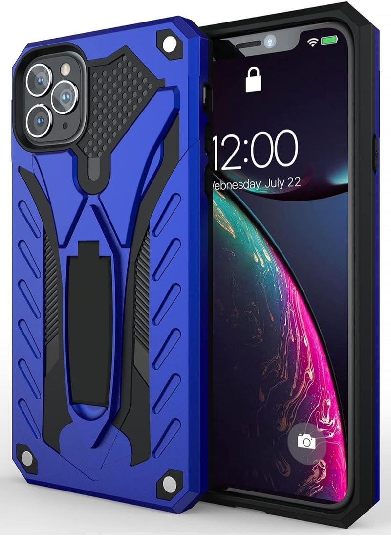 Bills - iPhone 11 Pro Premium Armor Case Built-In Kickstand - Military-Grade Shockproof Protective Cover with Reinforced Corners (Blue) - Image 1