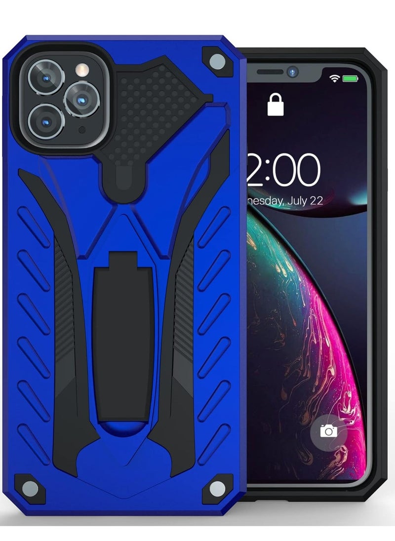 Bills - iPhone 11 Pro Premium Armor Case Built-In Kickstand - Military-Grade Shockproof Protective Cover with Reinforced Corners (Blue) - Image 1