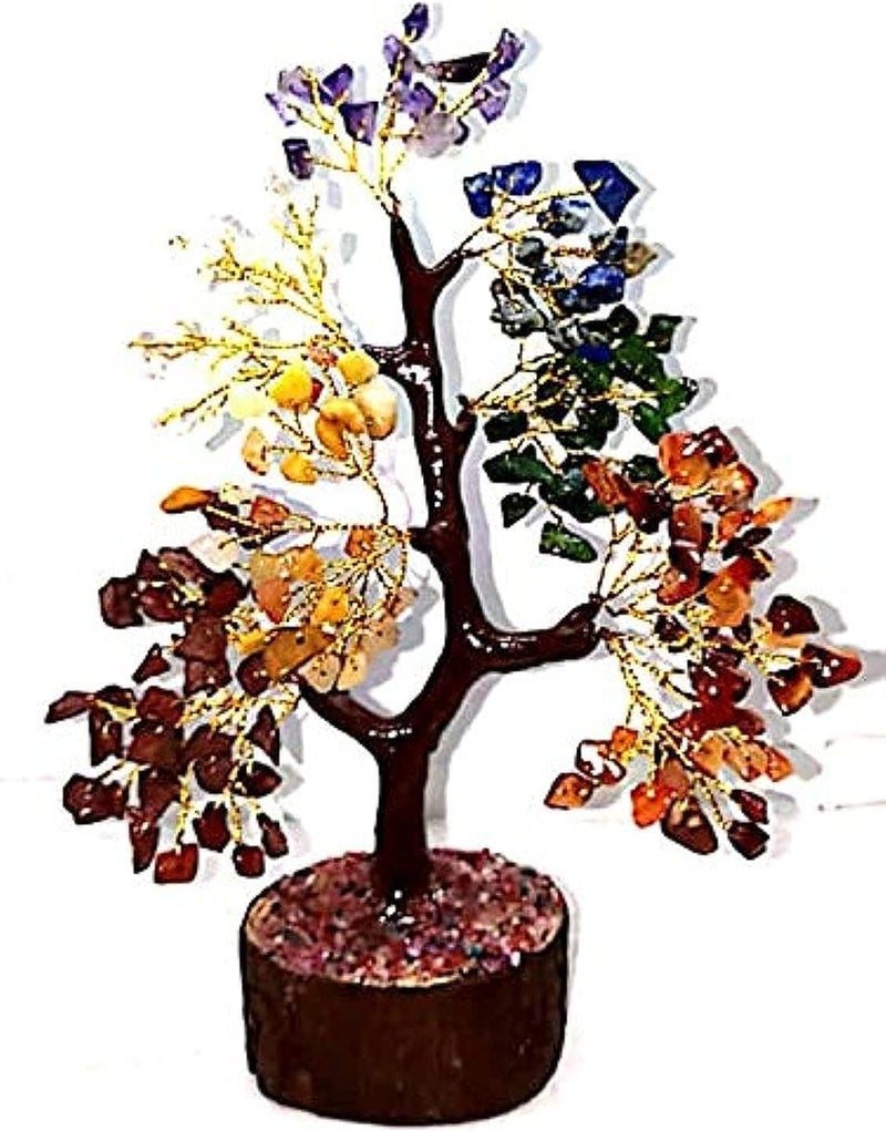 crystalmiracle Chakra Gemstone Tree Crystal Healing Reiki feng Shui Home Office Gift Positive Energy Wellness Spiritual Wisdom vaastu Aura Metaphysical Health Wealth Chakra Balancer Power