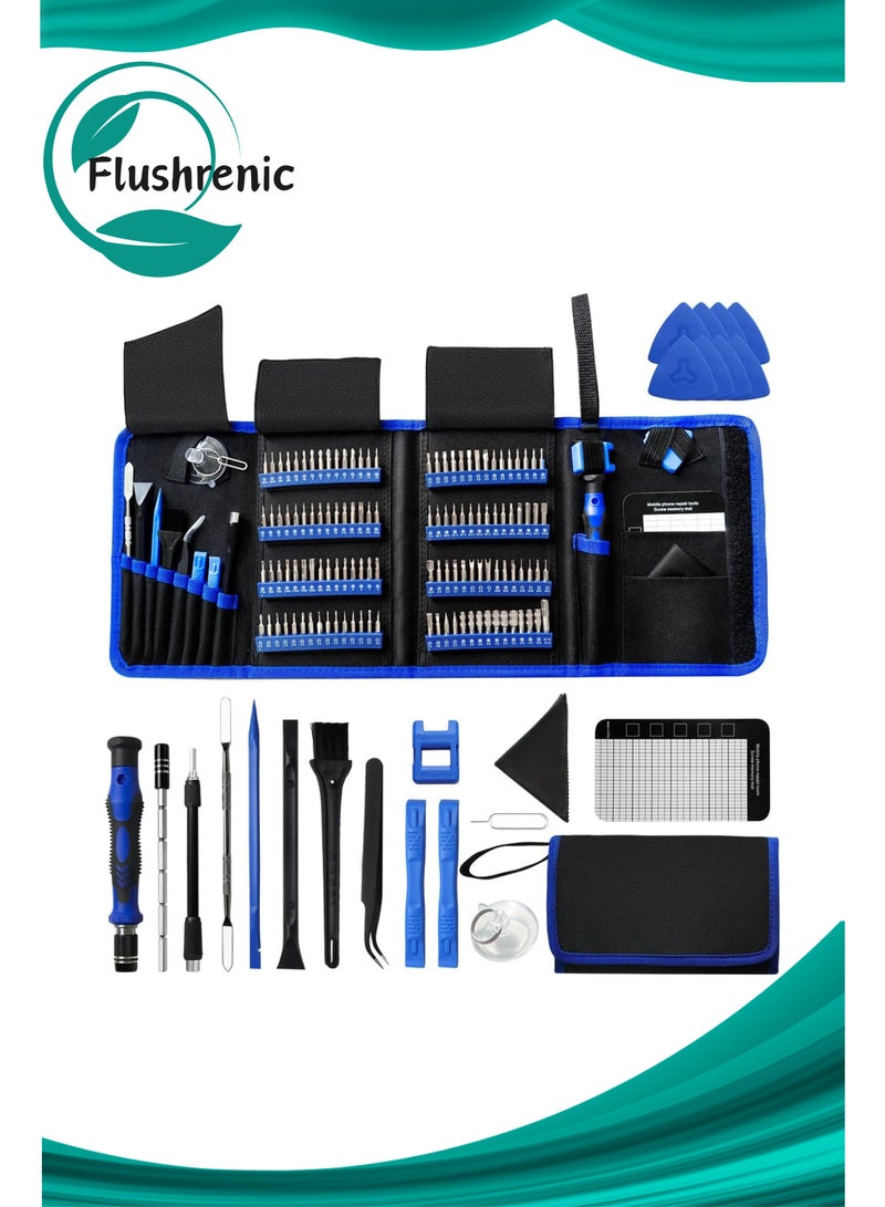 فلوشرينيك مجموعات مسمار الدقة ، 142 في 1 مجموعة أدوات إصلاح الكمبيوتر المهنية ، مجموعة مسمار الدقة مع مجموعة أدوات إصلاح المغناطيسية 120 بت لـ iPhone ، MacBook ، الكمبيوتر ، الكمبيوتر المحمول ، الكمبيوتر الشخصي ، الكمبيوتر اللوحي ، PS4 ، وحدة تحكم الألعاب ، وغيرها - Image 1
