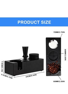 Topyich Coffee Filter Tamper Holder,Espresso Tamper Stand ABS Plastic Tamping Station for 51/54/58mm Portafilters Non Slip for Cafe Coffee Espresso Machine Accessories- 3 Holes  - Image 3