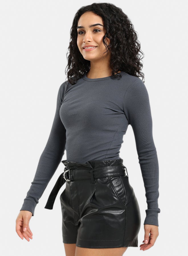 Carina Ribbed Long Sleeves Top - Image 2