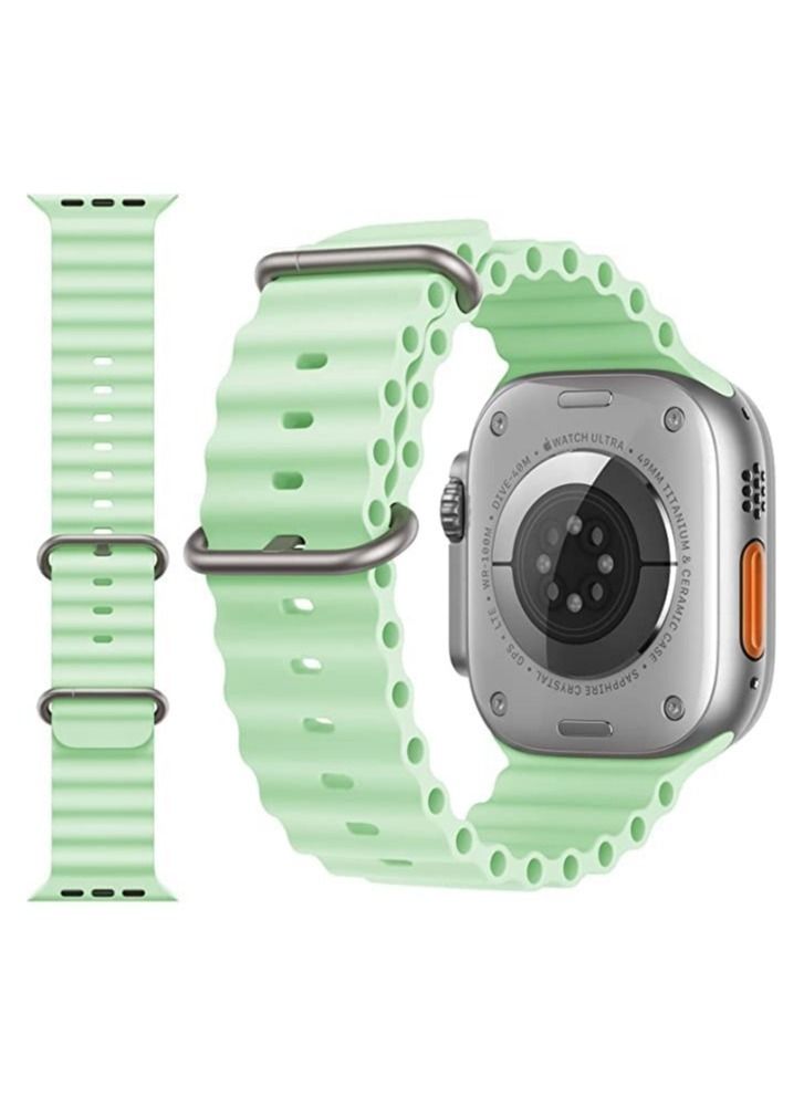ELTRAZONE Sport New Silicone Band Compatible with Apple Watch Ultra Ocean 42/44/45/49mm Strap for iWatch Series Ultra 8 7 6 5 SE - Image 2