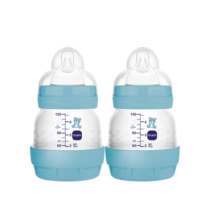MAM Easy Start AntiColic Baby Bottles Extra Slow Flow BreastfeedingLike Silicone Nipple Bottle Reduces Colic Gas Reflux EasytoClean BPAFree Vented Baby Bottles for Newborns 03 Months