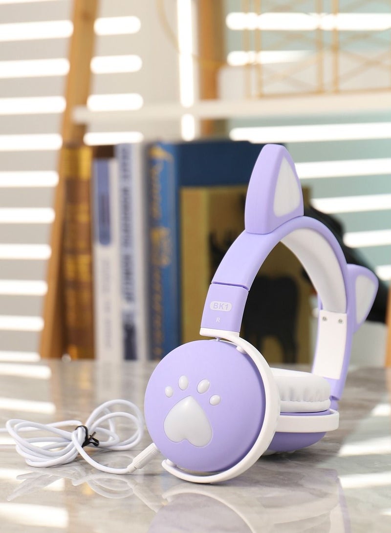 GULFLINK Bluetooth Wireless Headphones for Kids Teens Adults Light purple - Image 4