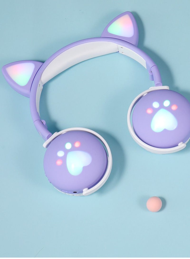 GULFLINK Bluetooth Wireless Headphones for Kids Teens Adults Light purple - Image 2