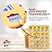 MR CHIPS JamProof EasyRead QuickClear Large Print Fingertip Slide Bingo Cards with Sliding Windows 10 Pack in Gold Rush Style - Image 4