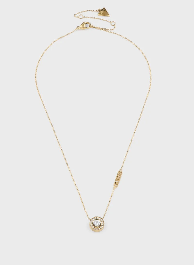 GUESS Crystal Detail Long Necklace