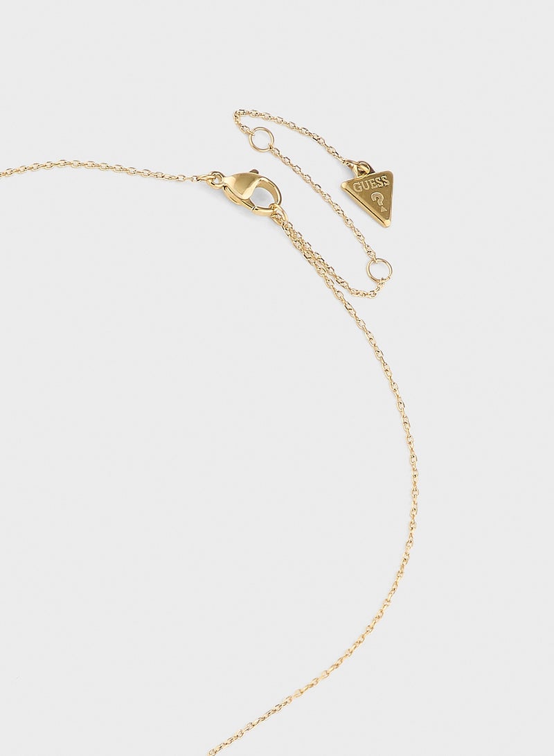 GUESS Crystal Detail Long Necklace  - Image 3