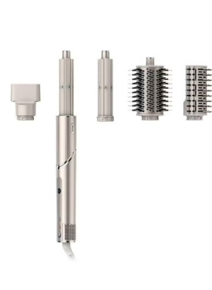 شارك نظام تصفيف الشعر وتجفيفه بالهواء من فليكس ستايل 5 في 1، فرشاة تجعيد الشعر المجفف الهوائي وأداة تجعيد الشعر المتعددة مع أدوات تجعيد الشعر ذاتية اللف، وفرشاة مجداف، وفرشاة بيضاوية، وملحق مكثف - Image 2