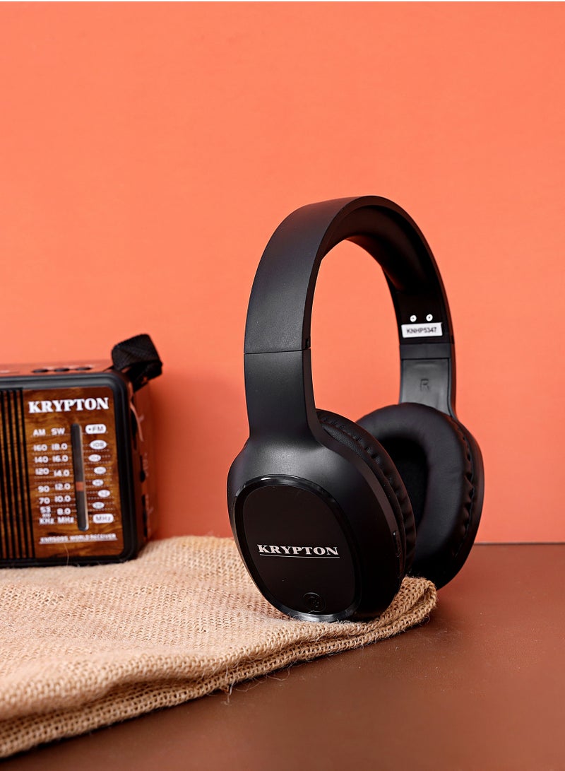 KRYPTON Bluetooth Headphone with 3.5mm Wired Mode and 10 Hours Battery Powered - Image 2