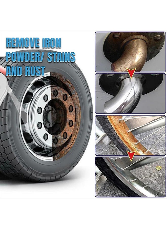 OUHOE Iron Powder Rust Remover Spray, Car Rust Removal Spray, Metal Surface Chrome Paint Car Cleaning, Multi-Purpose Car Rust Remover Spray, Car Wheel Rust Remover, For Rust Removal Of Various Metals, 100ML - Image 3