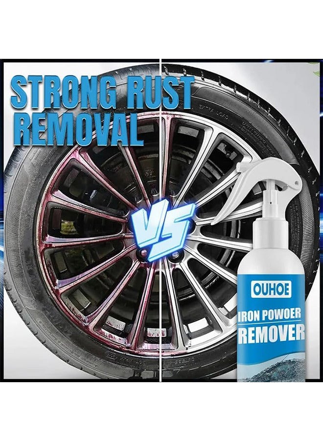 OUHOE Iron Powder Rust Remover Spray, Car Rust Removal Spray, Metal Surface Chrome Paint Car Cleaning, Multi-Purpose Car Rust Remover Spray, Car Wheel Rust Remover, For Rust Removal Of Various Metals, 100ML - Image 5