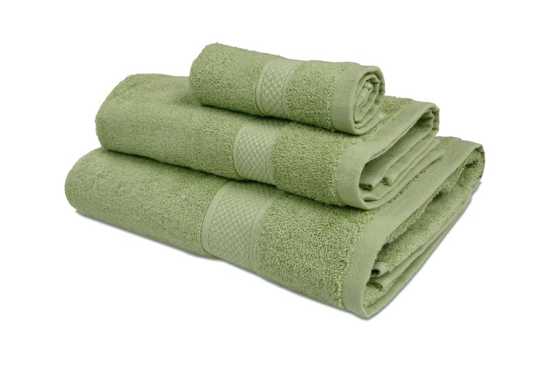 Ambra Linens 500 GSM Highly Absorbent 6 Pc Bath Towels Set, 100% Cotton, Soft and Plush, All Seasons Use, Extra Large, Everyday Use, Durable (Solid Green) - Image 4