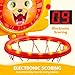 SYNCFUN Mini Basketball Hoop LED Scoring Indoor Hoop with 2 Balls Indoor Adjustable Height Basketball Hoop SpaceSaving Christmas Birthday Gifts Toy for Boy Girl Over 18 Months - Image 3