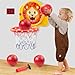 SYNCFUN Mini Basketball Hoop LED Scoring Indoor Hoop with 2 Balls Indoor Adjustable Height Basketball Hoop SpaceSaving Christmas Birthday Gifts Toy for Boy Girl Over 18 Months - Image 2