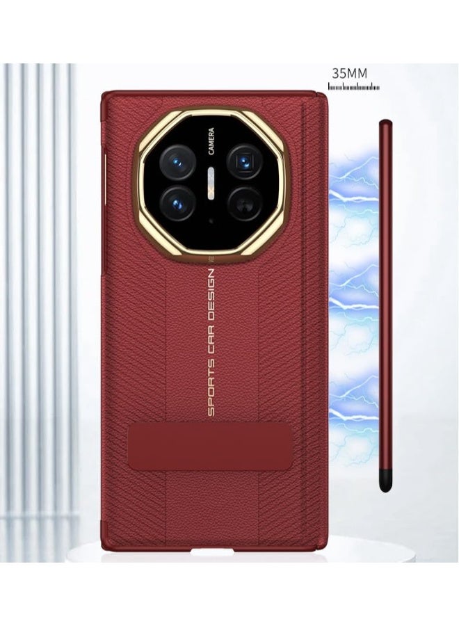 general Case Compatible with Huawei Mate XTs Ultimate Design with Stylus Pen, Premium Leather Case Double Magnetic Hinge Protection, Shockproof Cover 270° Rotating Stand - Image 3