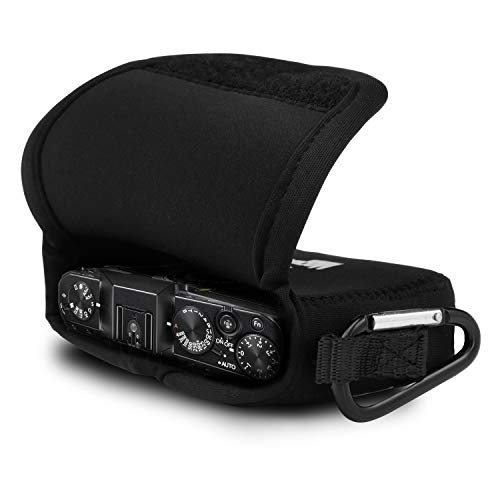 MegaGear ''Ultra Light'' Neoprene Camera Case, Bag with Carabiner for Fujifilm X70 Digital Camera (Black) (MG711) - Image 3