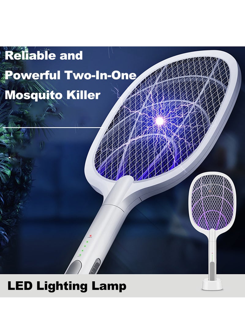 Generic 2 In1 USB Electric Bug Zapper, Mosquito Killer, Fruit Fly Swatter Zap, Rechargeable Electronic Swatter Pest Control, LED Lighting Lamp, 3 Layer Safety Mesh Safe to Touch  - Image 5