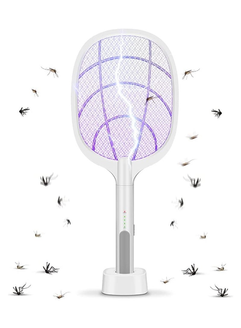 Generic 2 In1 USB Electric Bug Zapper, Mosquito Killer, Fruit Fly Swatter Zap, Rechargeable Electronic Swatter Pest Control, LED Lighting Lamp, 3 Layer Safety Mesh Safe to Touch  - Image 1