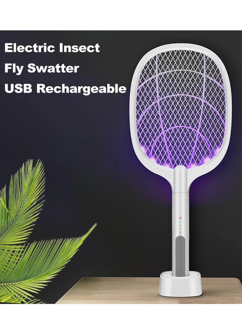 Generic 2 In1 USB Electric Bug Zapper, Mosquito Killer, Fruit Fly Swatter Zap, Rechargeable Electronic Swatter Pest Control, LED Lighting Lamp, 3 Layer Safety Mesh Safe to Touch  - Image 4