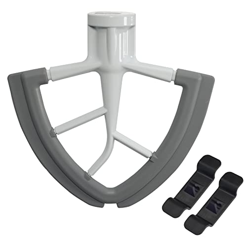 Moloudan Flex Edge Beater For KitchenAid 4.5-5 Quart Tilt-Head Stand Mixers, Non-Stick Coated Blade Beater with Both-Sides Flexible Silicone Edges Bowl Scraper, Mixer Accessories Paddle Attachment - Image 1