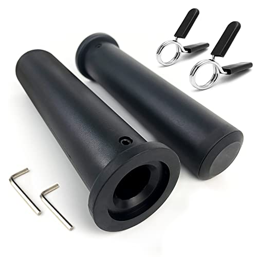 Rexhubro Olympic Adapter Sleeve 82 PCSConverts 1 Standard Weight Plate Posts to 2 Olympic Weight Plate PostsHeavy Duty Nylon and Removable end Cap 8 inch - Image 1