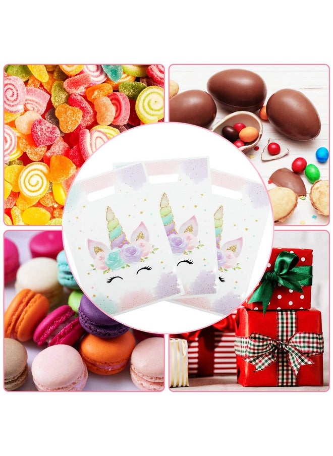 DaiUni 30 Pcs Unicorn Goodie Bags Party Favor Bags With Handles For Kids Birthday (Watercolor Unicorn)  - Image 4