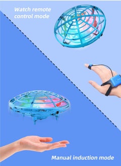 هوديوس طائرة بدون طيار للأطفال ، لعبة طائرة صغيرة على شكل UFO ، هدايا رائعة لأعياد الميلاد والمهرجانات للأولاد أو الفتيات مع 5 مستشعرات لتجنب العوائق ، 3 أوضاع للسرعة تحوم في رحلة 360 درجة  - Image 5