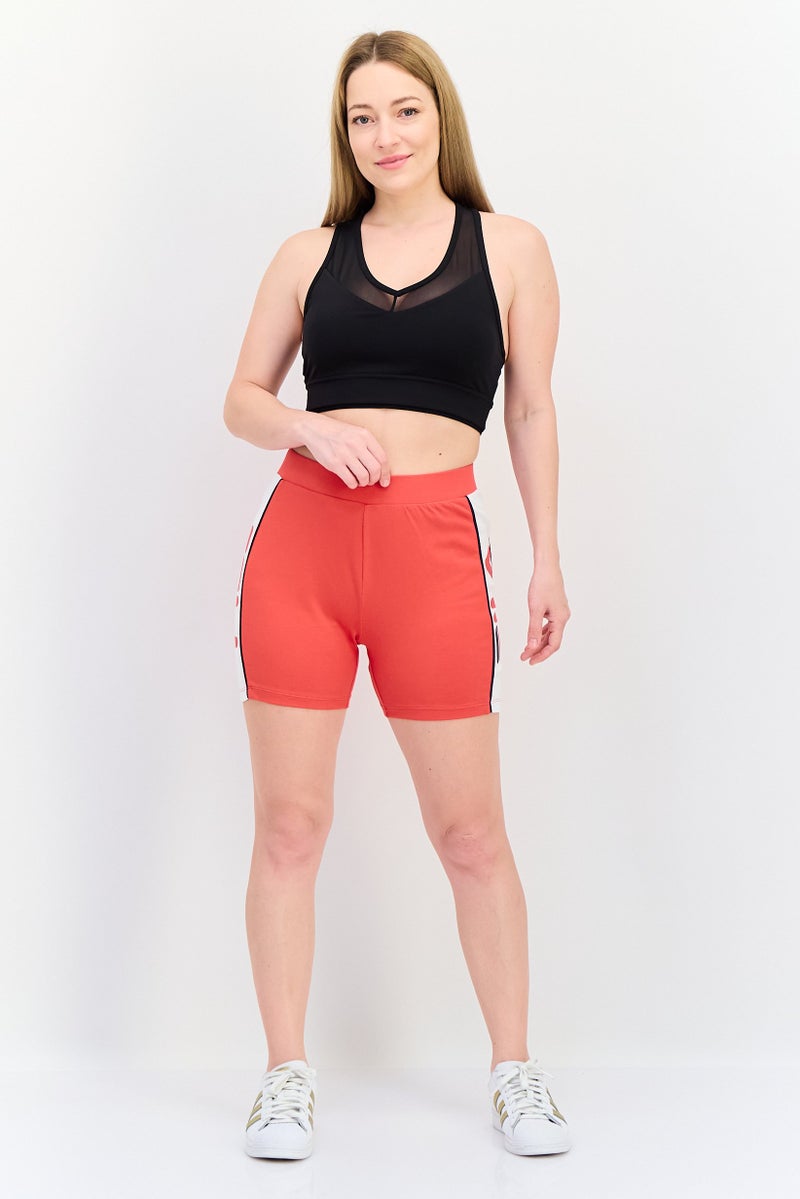 FILA Women Sportswear Fit Training Shorts, Red - Image 2
