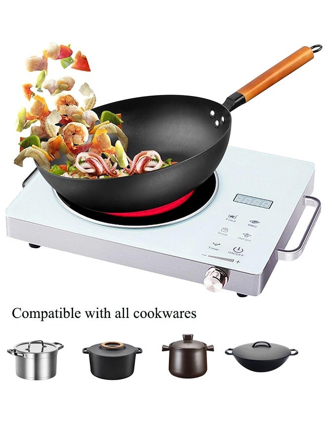Joshberg 3500W Infrared Cooker,Single Infrared Ceramic Hot Plate,Induction Cooker Electric Infrared Burner Compatible for All Cookwares - White  - Image 1