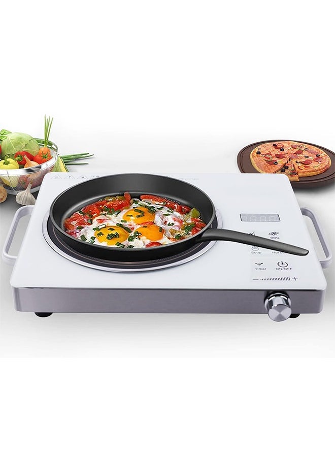 Joshberg 3500W Infrared Cooker,Single Infrared Ceramic Hot Plate,Induction Cooker Electric Infrared Burner Compatible for All Cookwares - White  - Image 2