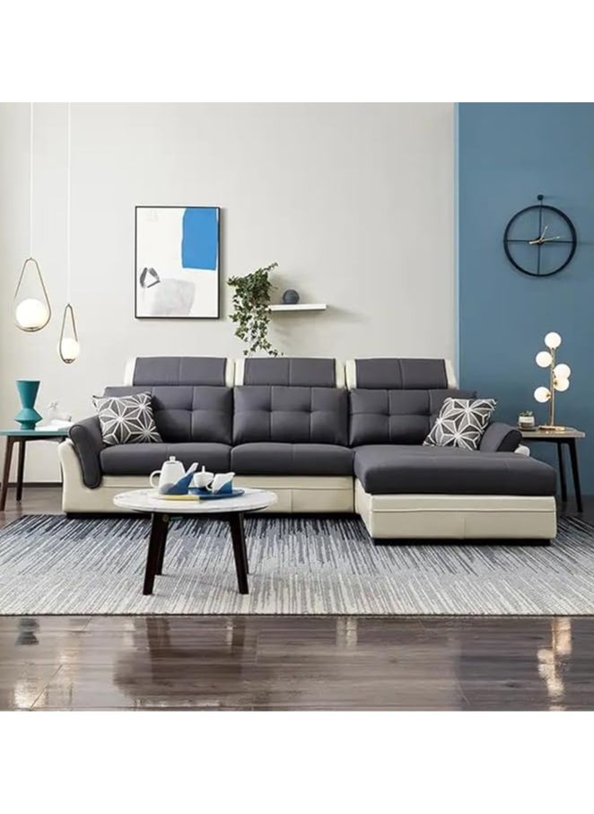 Poppins Home Poppins HOME  Modern Design Sofa Set Living Room Furniture Fabric Couch (Left, L Shape 2 Seater)  - Image 1