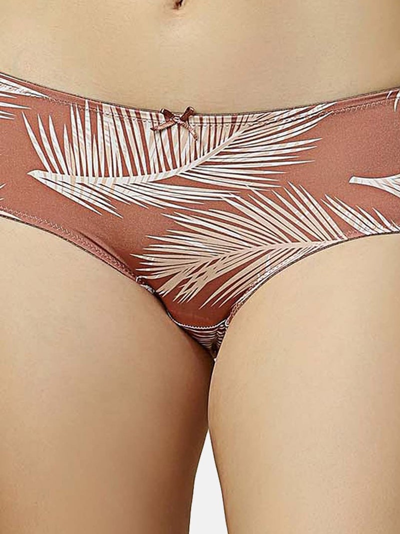Triumph Tropical Print Palm Series Everyday Seamless Hipster Brown - Image 4