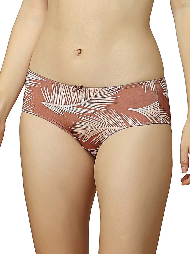 Triumph Tropical Print Palm Series Everyday Seamless Hipster Brown - Image 2