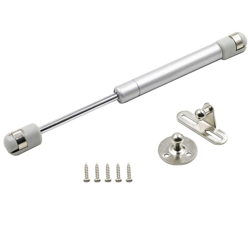 Hxchen 4Pcs 8 Inch 30N Hydraulic Support Cabinet Hinge, Soft Close Lid Supports & Buffer Telescopic Cabinet Door Gas Spring Glue Head Supports - Image 2