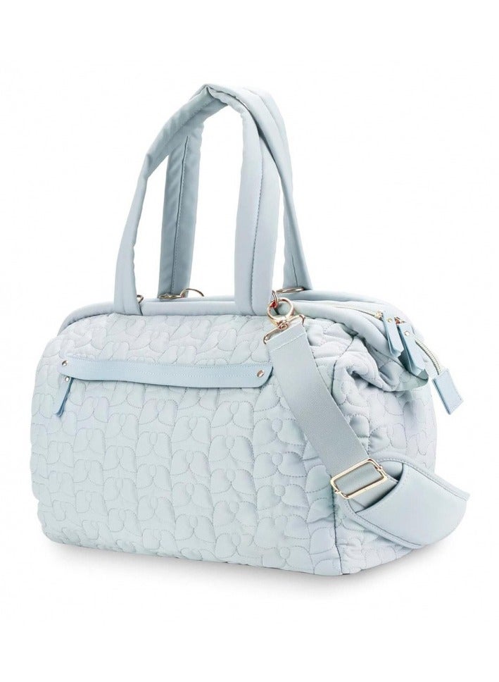 Diaper bag, tote bag, with diaper changing table, upgraded multifunctional baby bag, strap, adjustable shoulder strap 43 * 15 * 30cm light blue - Image 1