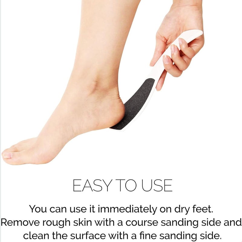Plastic Foot Scrubber Foot File Callus Remover With Double Sided Feet Rasp for Dead Skin Foot Scrubber Unique Shape (multicolor)