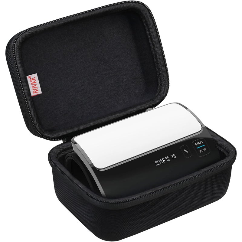 BOVKE Carrying Case for OMRON Evolv Bluetooth Wireless Upper Arm Blood Pressure Monitor BP7000 OnePiece Design Portable OMRON BP Monitor Storage Bag Black