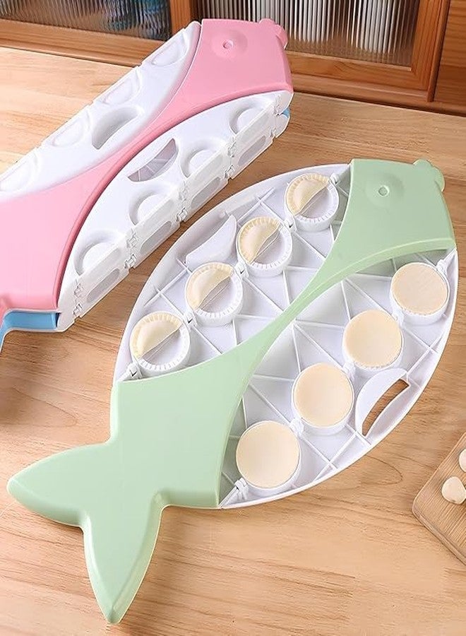 Vroxy Dumpling Making Tool 8-in-1, Fish Shape Dumpling Maker Mold for Homemade Dumplings Momo Maker Press Wrap 8 at a Time Dumpling Maker Mold(1Pcs) - Image 1
